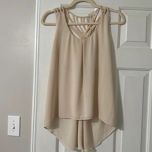 Cream tank top.